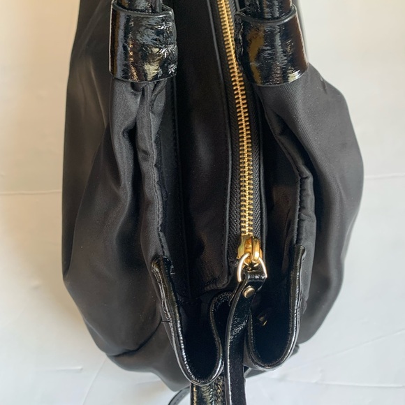 Kate Spade New York Small Shoulder Black Nylon & Leather Handbag - Picture 8 of 13